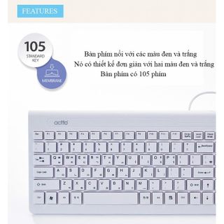 Bàn phím văn phòng nội địa Hàn Quốc - Grain Keyboard Actto KBD-37