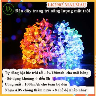 Đèn dây Led năng lượng mặt trời LK2902-chống thấm ngoài trời