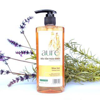 AURÉ, Sữa tắm thảo dược, NHÂN SÂM AURÉ, Herbal Shower Gel - GINSENG, Chai 300ml