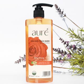 AURÉ, Dầu gội thảo dược NHIỆT, HỒNG NHUNG GỪNG, AURÉ, Herbal Shampoo - Rose & Ginger Extra, Chai 300ml