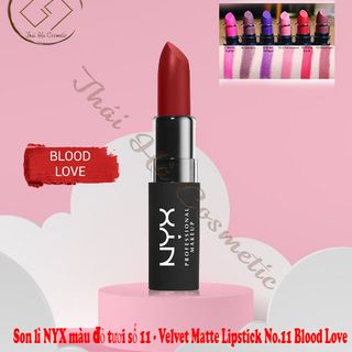 Son lì NYXmàu đỏ tươi số 11 - Matte No.11 Blood Love ( All 6 màu ) giá sỉ