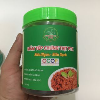 1 Thùng 12 lọ 500gram mắm tép chưng thịt sạch Vietgap TPK giá sỉ