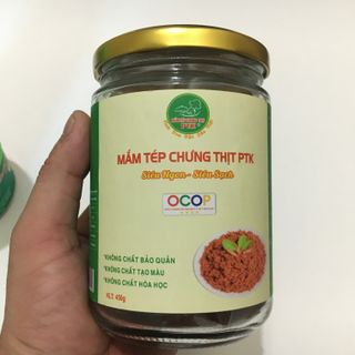 1 Thùng 12 Lọ 450Gram Mắm tép chưng thịt sạch TPK giá sỉ