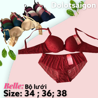 Bộ áo ngực lưới siêu đẩy , siêu nâng belle