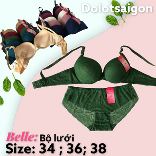 Bộ áo ngực lưới siêu đẩy , siêu nâng belle