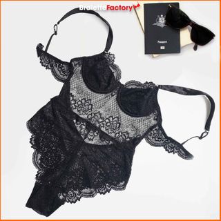 Bralette Bodysuit ren đen sexy N06