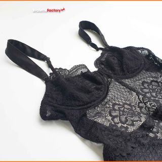 Bralette Bodysuit ren đen sexy N06