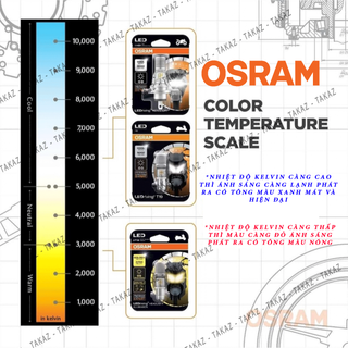 Bóng đèn HAL OSRAM HS1 Air Blade, Wave RS , Exciter , Vison tăng sáng phá sương màu vàng nắng 64185ALS-01B 35/35W 12V