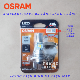 Bóng đèn LED OSRAM HS1 Moto NK400, Air Blade, Wave RS... Màu Bóng Trắng Tăng Sáng giá sỉ