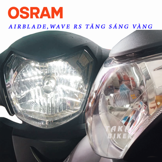Bóng đèn LED OSRAM HS1 Moto NK400, Air Blade, Wave RS... Màu Bóng Trắng Tăng Sáng