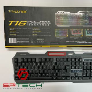 Bàn Phím Có Dây - Keyboard GAMING TF16 LED 7 MÀU Chuyên Game (BH 12 Tháng)