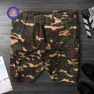 QUẦN NAM TÚI HỘP SHORT VẢI LÍNH KAKI