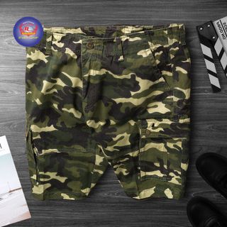QUẦN NAM TÚI HỘP SHORT VẢI LÍNH KAKI