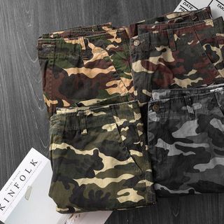 QUẦN NAM TÚI HỘP SHORT VẢI LÍNH KAKI