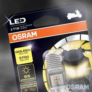 Bóng đèn LED OSRAM T19 Dream, Wave , Airblade xe thái tăng sáng màu vàng phá sương Cường độ màu 2700k Kelvin