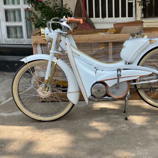 Xe đạp máy cổ Mobylette AV44 (Cá Xám)