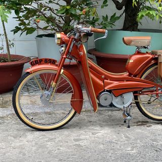 Xe đạp máy cổ Mobylette AV44 (Cá Xám)