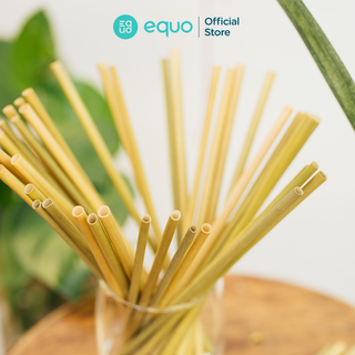 Ống hút cỏ EQUO không tan trong nước thùng 1000 ống size tiêu chuẩn 6*200mm