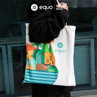 Túi vải EQUO thiết kế Proudly Vietnam sử dụng được nhiều lần size 630*350mm giá sỉ