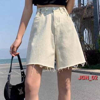 Quần Kaki Ngố Nữ Trơn Đơn Giản có Móc Khóa StreetStyle