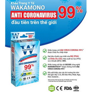 KHẨU TRANG WAKAMONO (4 LỚP, HỘP 10 CÁI)