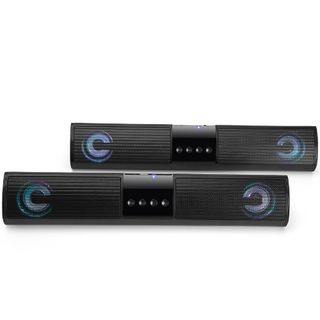Loa Bluetooth A2 Siêu Bass Dáng Dài 2 Loa, Kèm Đèn Nháy, Hỗ Trợ AUX, USB
