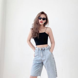 Quần Jean Ngố Unisex Phong Cách StreetStyle HipHop Thời Thượng