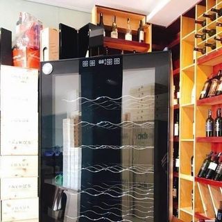 Tủ bảo quản rượu vang 28 chai khay Inox