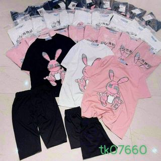 Đồ bộ in thỏ chất cotton thoáng mát