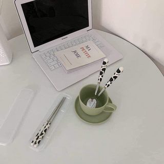 Bộ Muỗng Đũa Bò Sữa Sứ