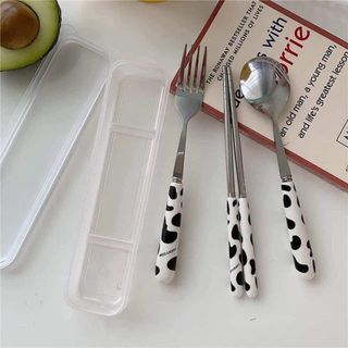 Bộ Muỗng Đũa Bò Sữa Sứ