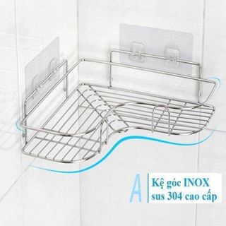 Kệ Góc Dán Tường Inox