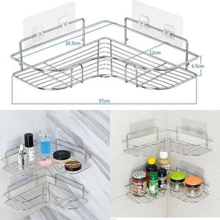 Kệ Góc Dán Tường Inox