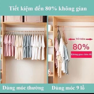 Móc Treo Quần Áo 9 Lỗ