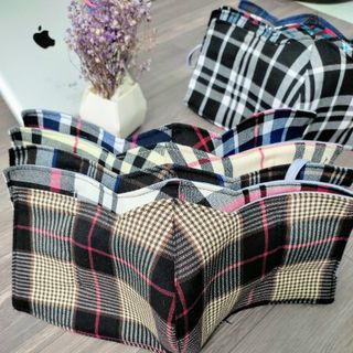 Khẩu trang vải che tai dày 3 lớp kháng bụi chống nắng siêu tốt