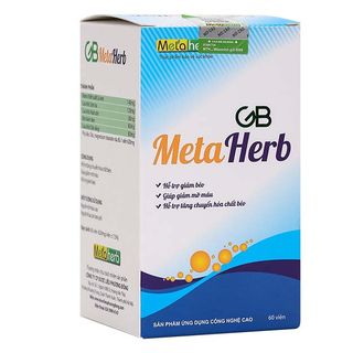 GB Metaherb – Giúp giảm mỡ thừa, máu nhiễm mỡ, gan nhiễm mỡ – TPBVSK