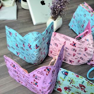 Khẩu trang vải che tai dày cao cấp 3 lớp tránh khỏi bụi chống nắng, chống tia cực tím siêu tốt