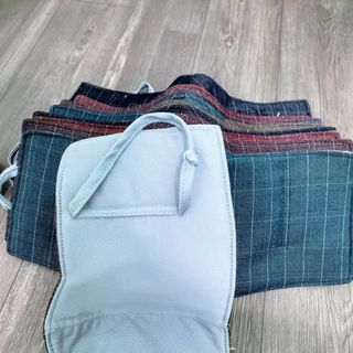 Khẩu trang vải che tai dày cao cấp dày 3 lớp chống nắng, kháng bụi