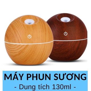 Máy Xông Tinh Dầu Vân Gỗ Mẫu Tròn