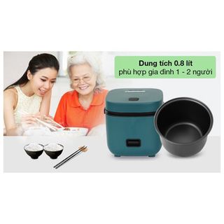 Nồi Cơm Điện Mini Đa Năng JIASHI 1,2L (Nấu Cháo, Hầm, Chưng, Hấp, Luộc) Cho 1 Đến 2 Người