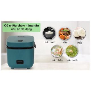 Nồi Cơm Điện Mini Đa Năng JIASHI 1,2L (Nấu Cháo, Hầm, Chưng, Hấp, Luộc) Cho 1 Đến 2 Người