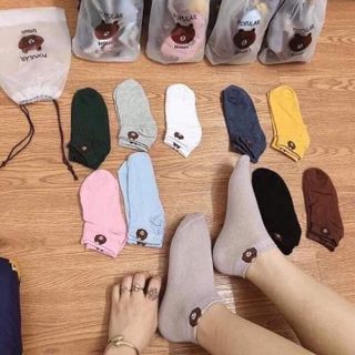 Set 10 Vớ Gấu Có Túi