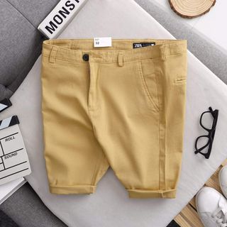QUẦN SHORT DÂY KÉO CAO CẤP VẢI KAKI