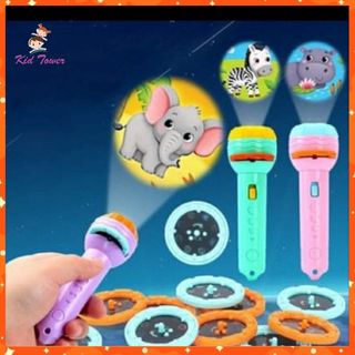 Đèn pin chiếu hình cho bé 24 hình động vật sắc nét