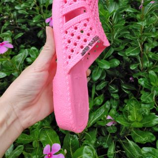 Dép nhựa tổ ong nhiều màu nhựa nguyên sinh chưa qua tái chế đế dày 3cm không phai màu