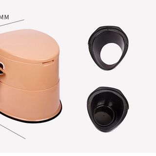 Bô vệ sinh cho người già người bênh bà bầu có tay cài giấy, viền cao su chống trơn trượt
