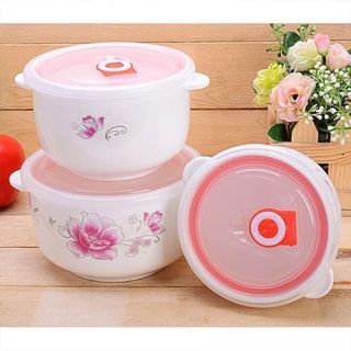 Bộ 3 Bát Sứ Hút Chân Không