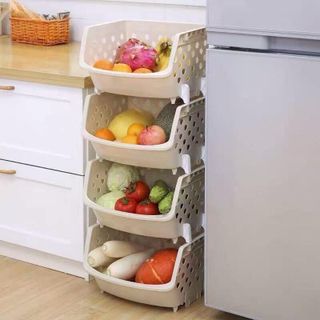 Kệ Rỗ Nhựa 4 Ngăn