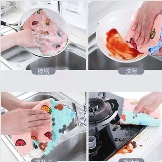 Khăn Lau Nhà Bếp Có Hoa Văn