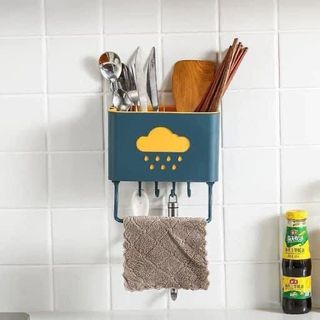 Kệ Cắm Đũa Đám Mây Dán Tường